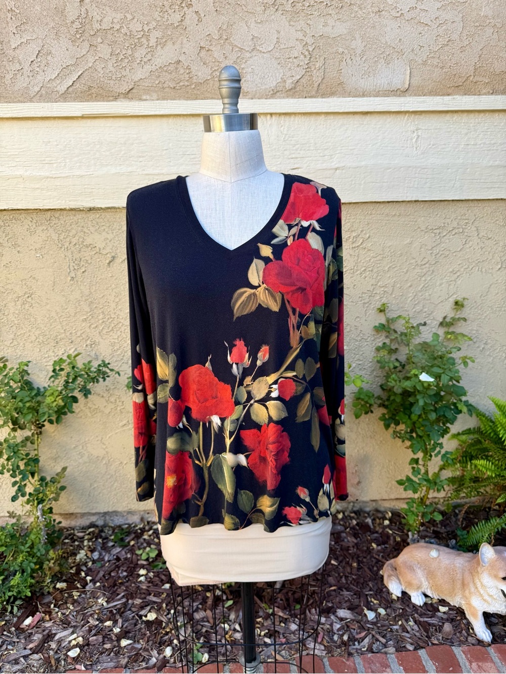 Johnny Was Janie favorite long sleeve vneck t shirt